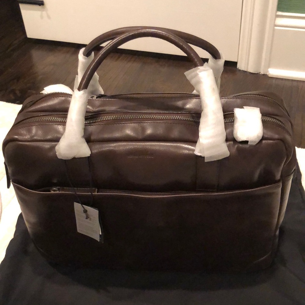 Brown leather briefcase - Royal République